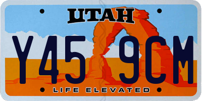 UT license plate Y459CM