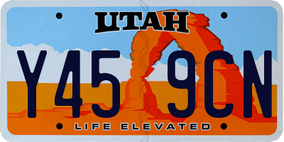 UT license plate Y459CN