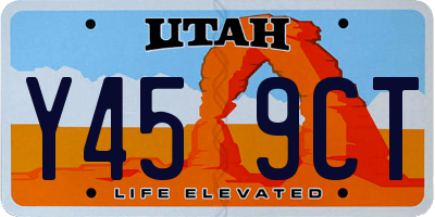 UT license plate Y459CT