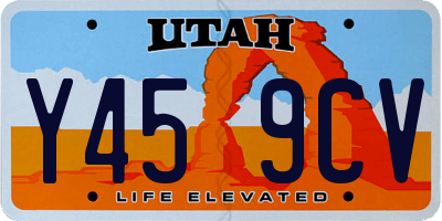 UT license plate Y459CV