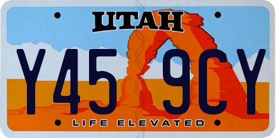 UT license plate Y459CY