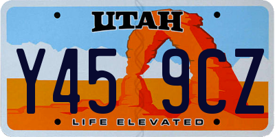 UT license plate Y459CZ