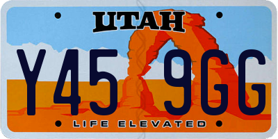 UT license plate Y459GG
