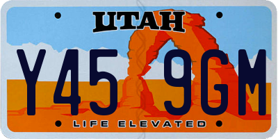 UT license plate Y459GM