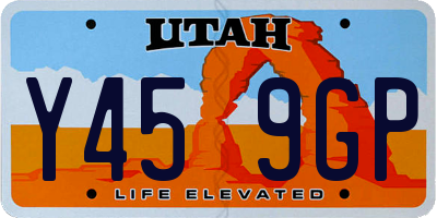 UT license plate Y459GP