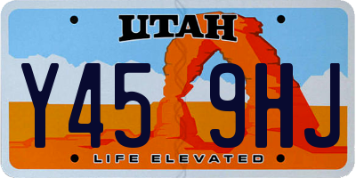 UT license plate Y459HJ