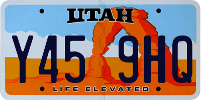 UT license plate Y459HQ