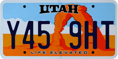 UT license plate Y459HT