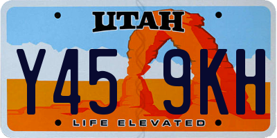 UT license plate Y459KH