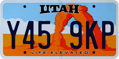 UT license plate Y459KP