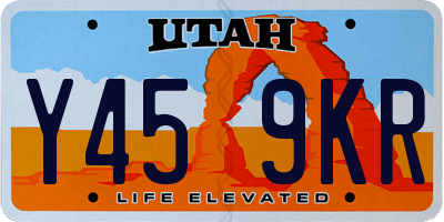UT license plate Y459KR