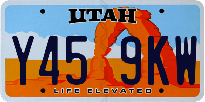 UT license plate Y459KW