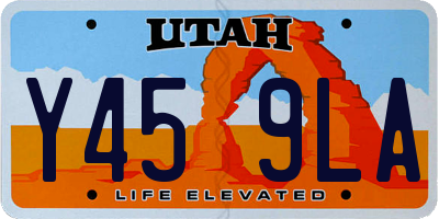 UT license plate Y459LA