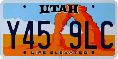 UT license plate Y459LC