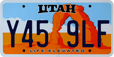 UT license plate Y459LF
