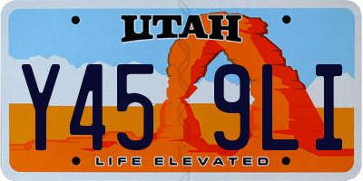 UT license plate Y459LI