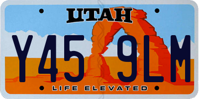 UT license plate Y459LM