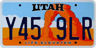 UT license plate Y459LR