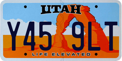 UT license plate Y459LT