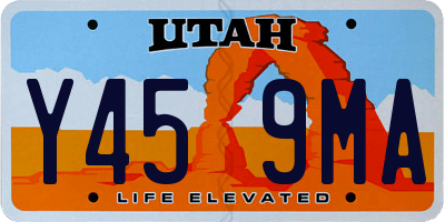 UT license plate Y459MA