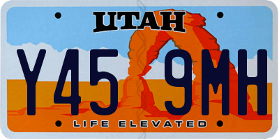 UT license plate Y459MH