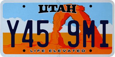 UT license plate Y459MI