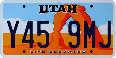 UT license plate Y459MJ