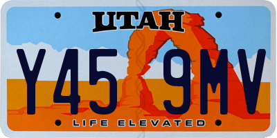 UT license plate Y459MV