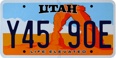 UT license plate Y459OE