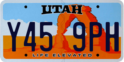 UT license plate Y459PH