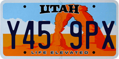 UT license plate Y459PX