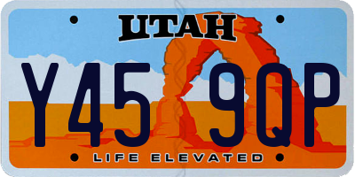 UT license plate Y459QP