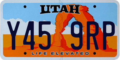 UT license plate Y459RP