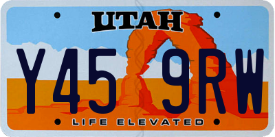 UT license plate Y459RW