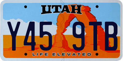 UT license plate Y459TB
