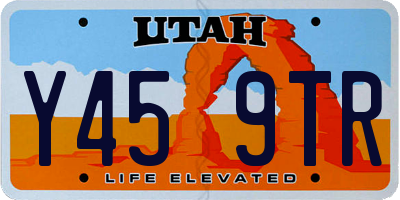 UT license plate Y459TR