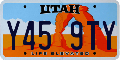 UT license plate Y459TY