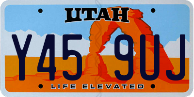 UT license plate Y459UJ