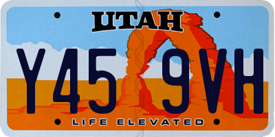 UT license plate Y459VH