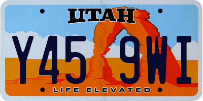 UT license plate Y459WI