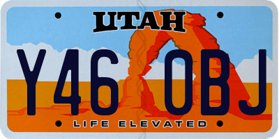 UT license plate Y460BJ