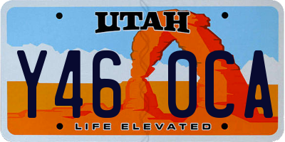 UT license plate Y460CA