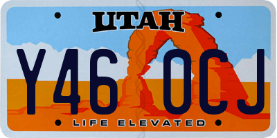 UT license plate Y460CJ
