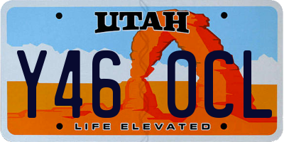 UT license plate Y460CL