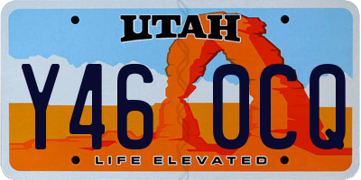 UT license plate Y460CQ
