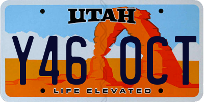 UT license plate Y460CT