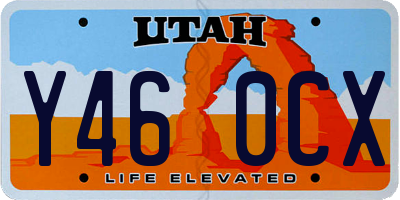 UT license plate Y460CX