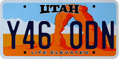 UT license plate Y460DN