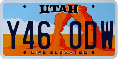 UT license plate Y460DW