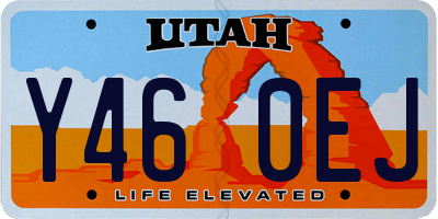 UT license plate Y460EJ